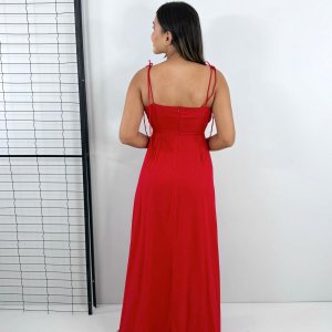 Vestido Drica Longo - Vermelho - Image 5