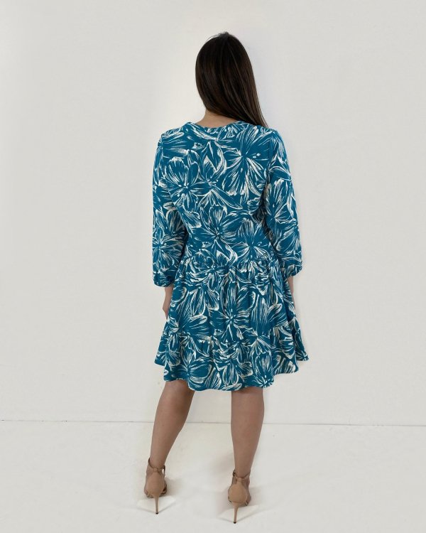 Bata Janine - Estampado Fundo Azul - Imagem 3