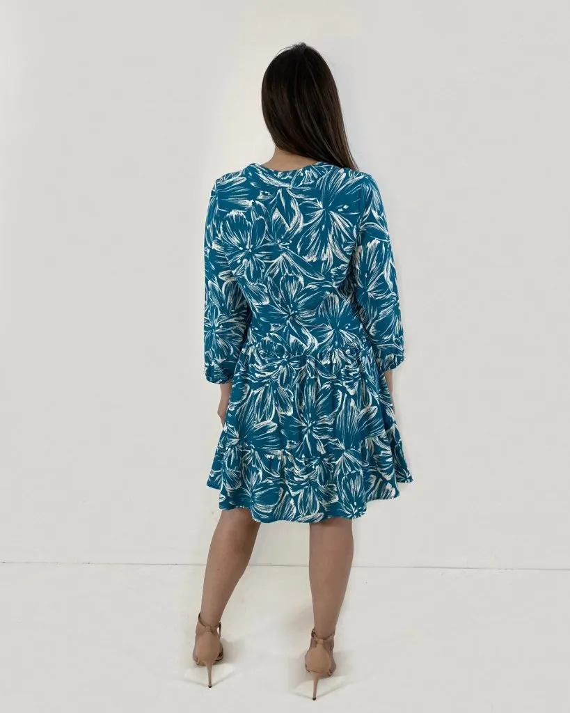 Bata Janine - Estampado Fundo Azul, foto 3