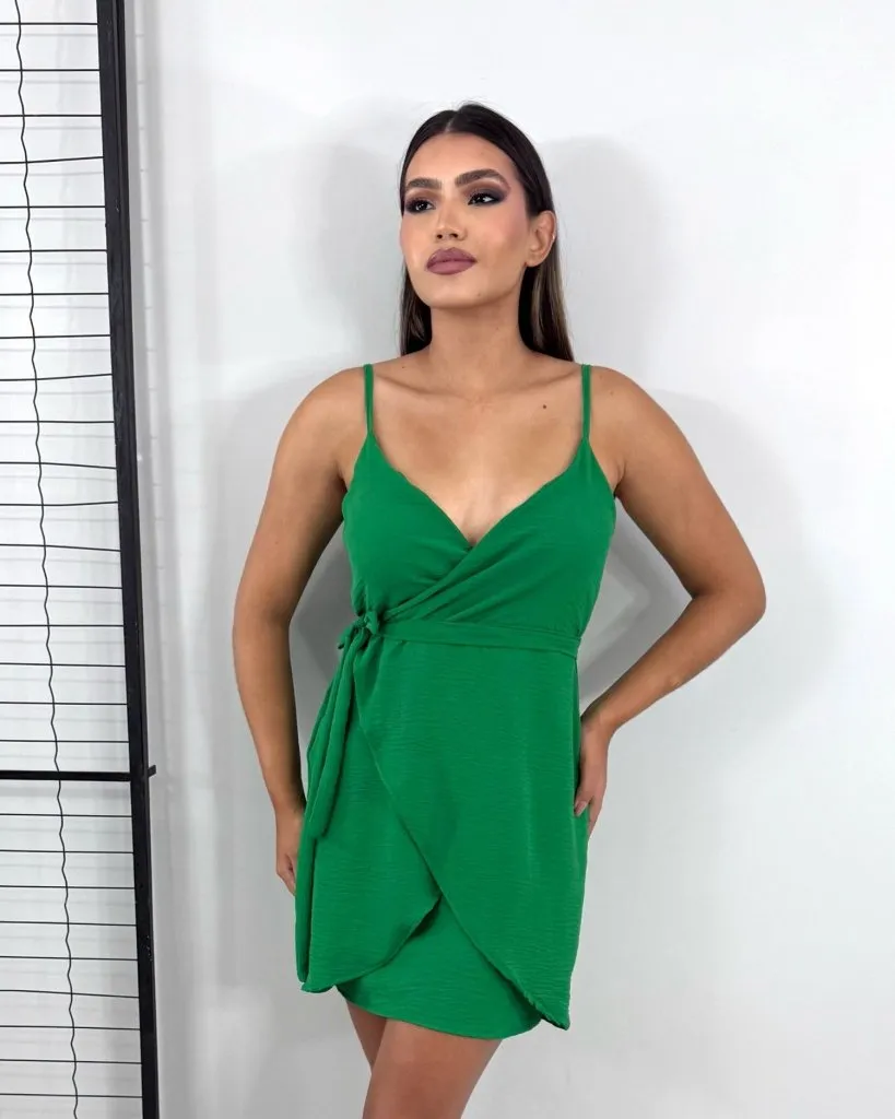Vestido Anastasia - Verde Bandeira