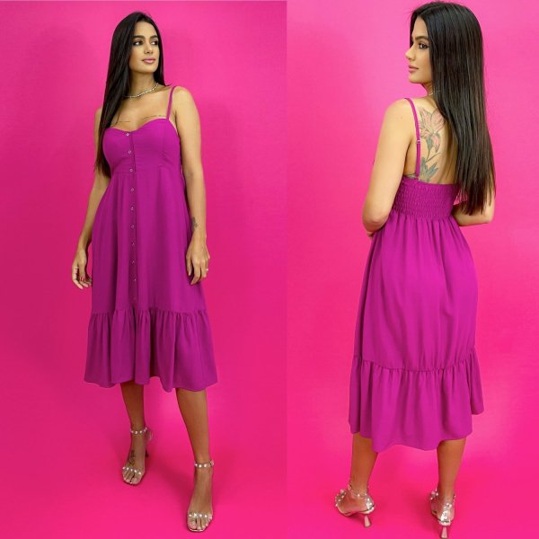 Vestido Evelyn - Fúcsia - Imagem 2