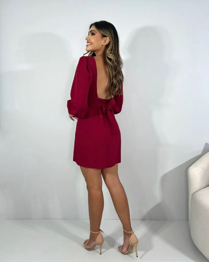 Vestido Tayla - Marsala, foto 5