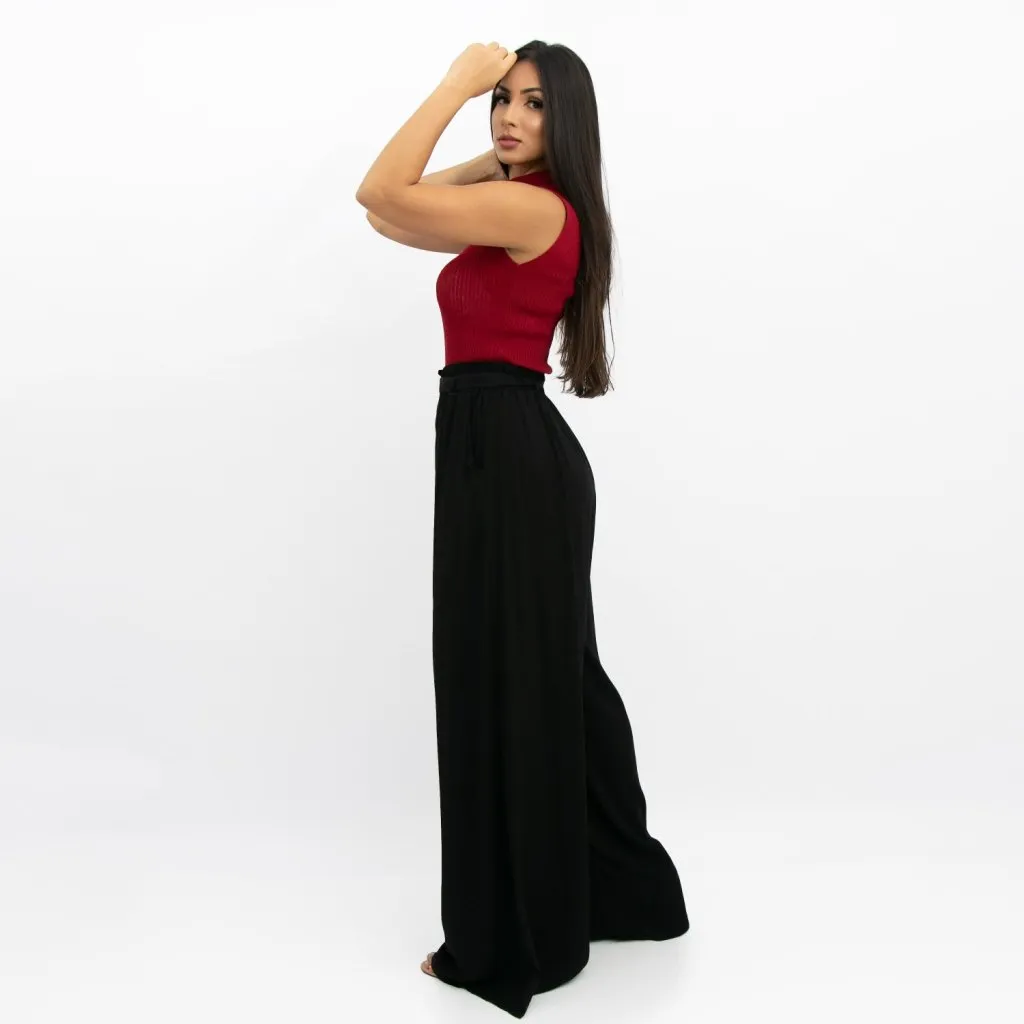 Blusa em Linha Mari - Vinho