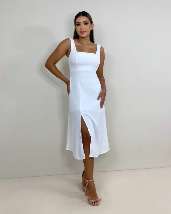 Vestido Roberta - Branco - Imagem 3