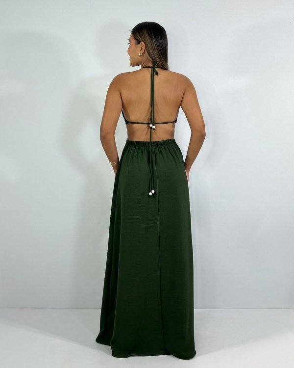 Vestido Melinda - Verde Militar - Imagem 4