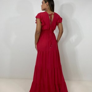 Vestido Laís Longo - Vermelho - Image 5