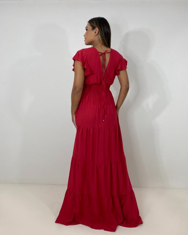 Vestido Laís Longo - Vermelho - Imagem 5