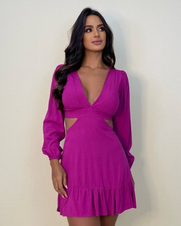 Vestido Cláudia - Fúcsia - Imagem 2
