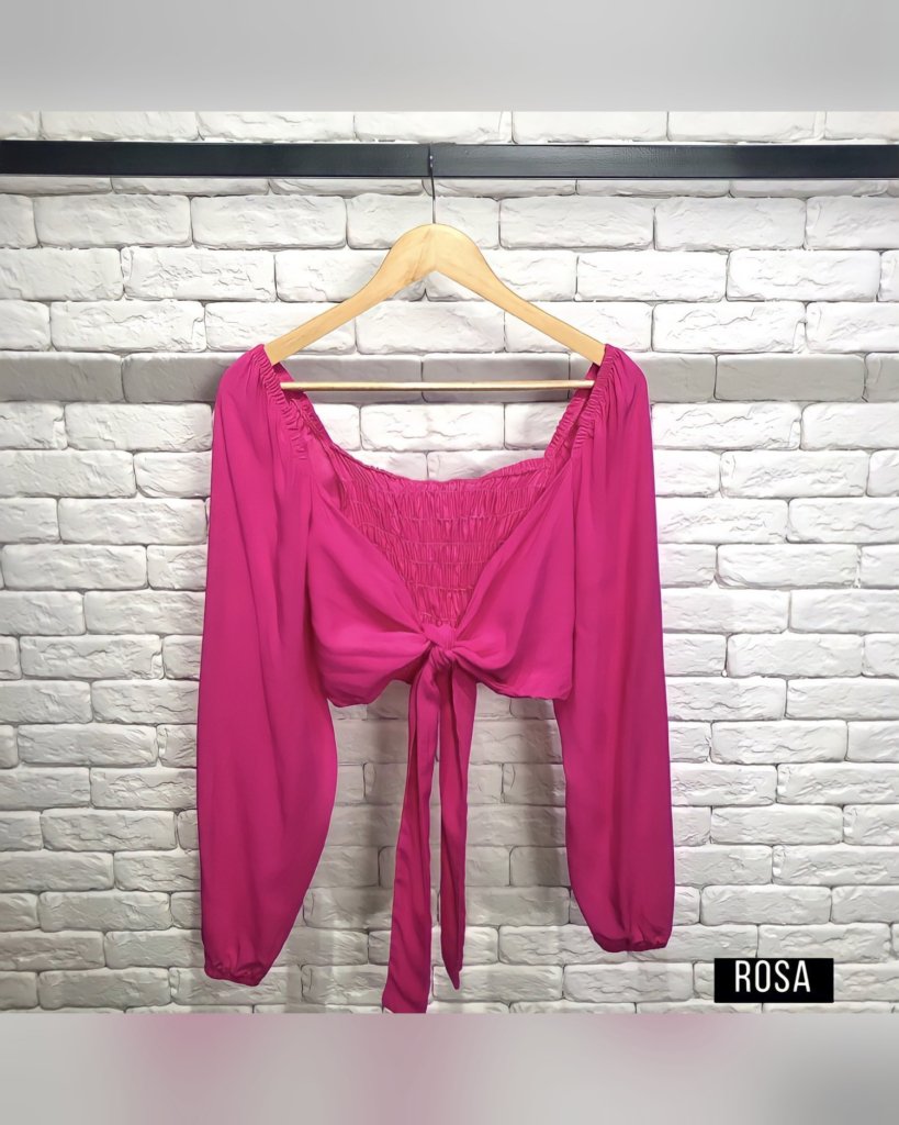 Cropped Multiformas - Rosa Chiclete