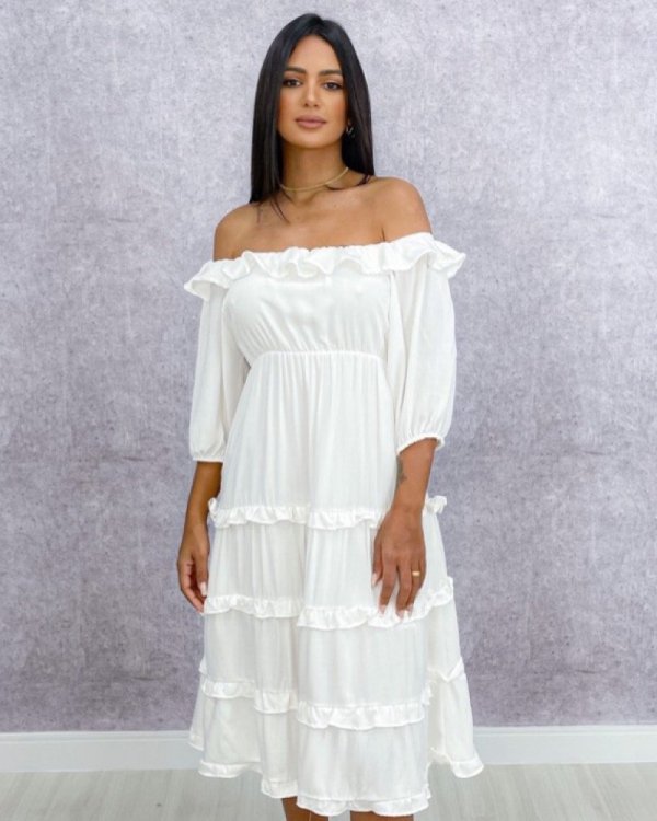 Vestido Angélica - Branco