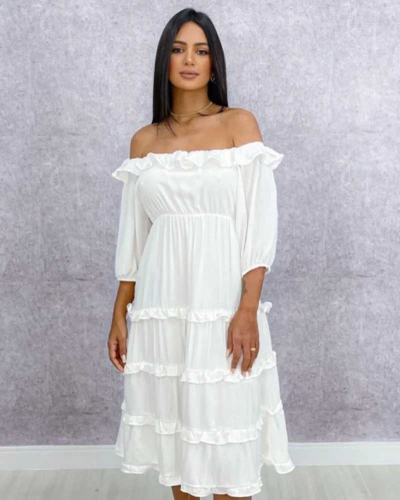 Vestido Angélica - Branco