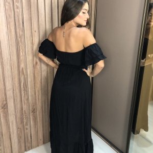 Vestido Gisele - Preto - Crepinho - Image 2
