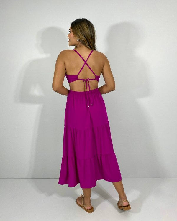 Vestido Chiara - Fúcsia - Imagem 3