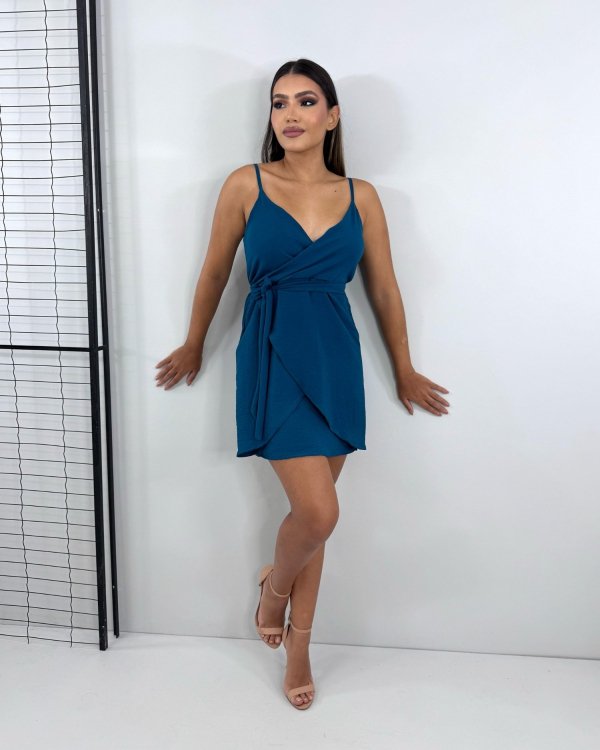 Vestido Anastasia - Azul Petróleo - Imagem 2