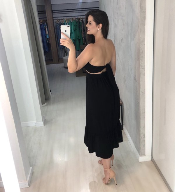Saia Maria Eduarda - Preto - Imagem 3