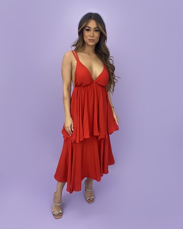 Vestido Hellen - Vermelho - Imagem 2
