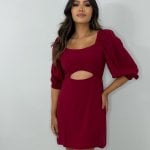 Vestido Yuna - Marsala