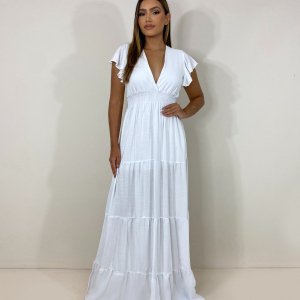 Vestido Laís Longo - Branco - Image 1
