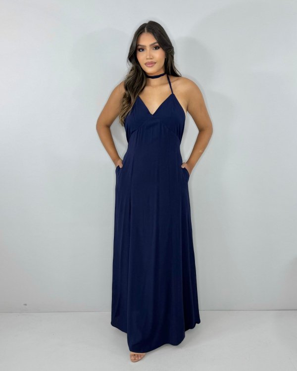 Vestido Victória - Azul Marinho - Imagem 3