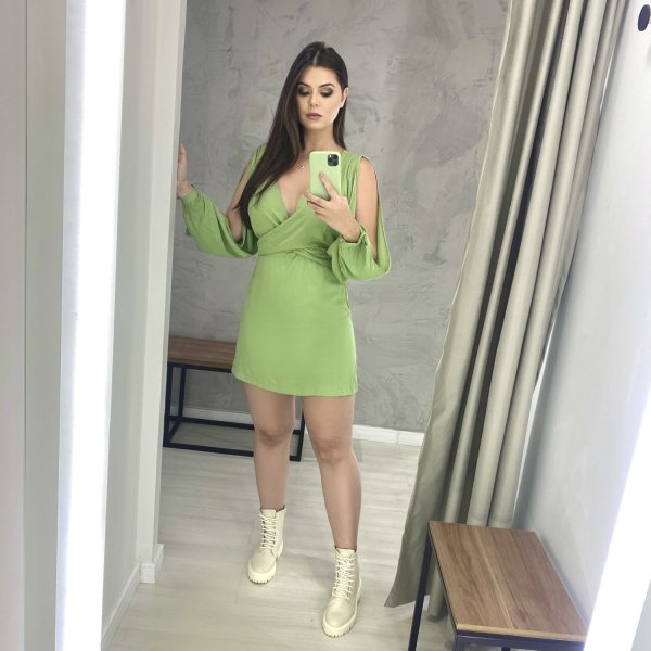 Vestido Marília - Folhagem - Imagem 3