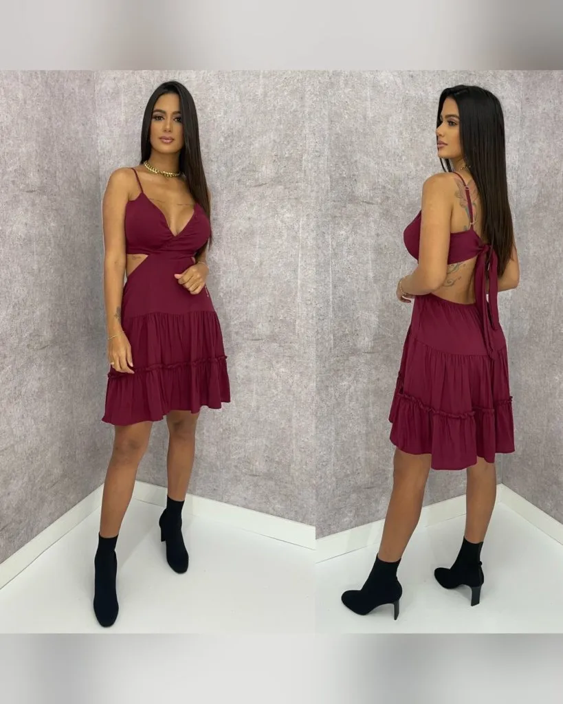 Vestido Ariele - Marsala