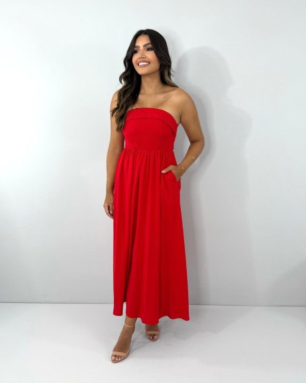 Vestido Perla - Vermelho - Imagem 4
