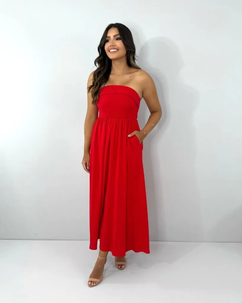 Vestido Perla - Vermelho, foto 4
