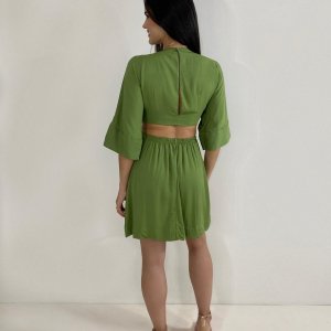 Vestido Mariana - Folhagem - Image 3