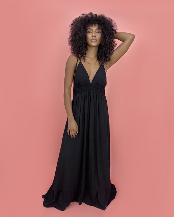 Vestido Valentina Longo - Preto - Imagem 3
