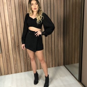 Cropped Janaína - Preto - Image 2