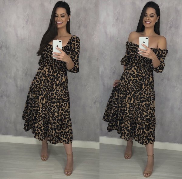 Vestido Juliana - Animal Print - Imagem 4