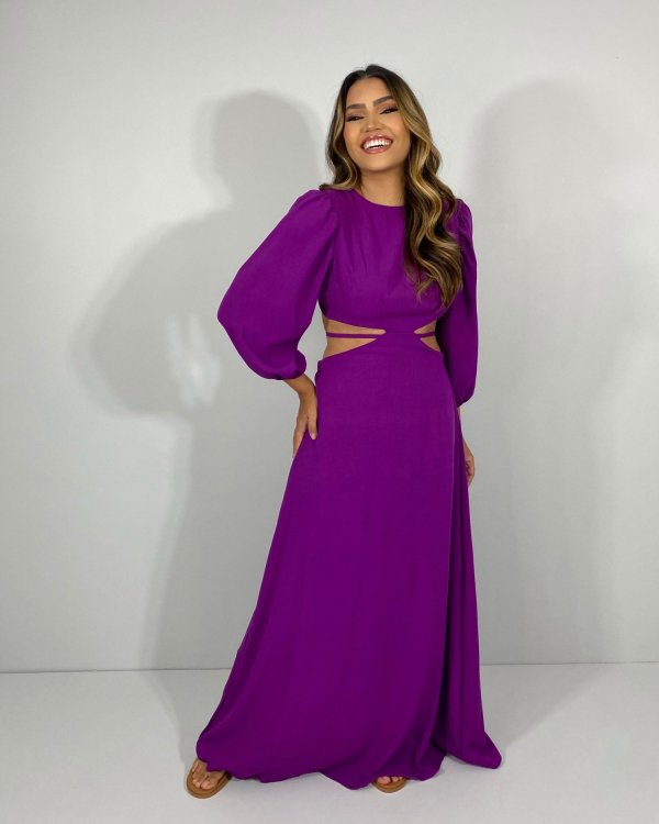 Vestido Giza - Roxo - Imagem 5