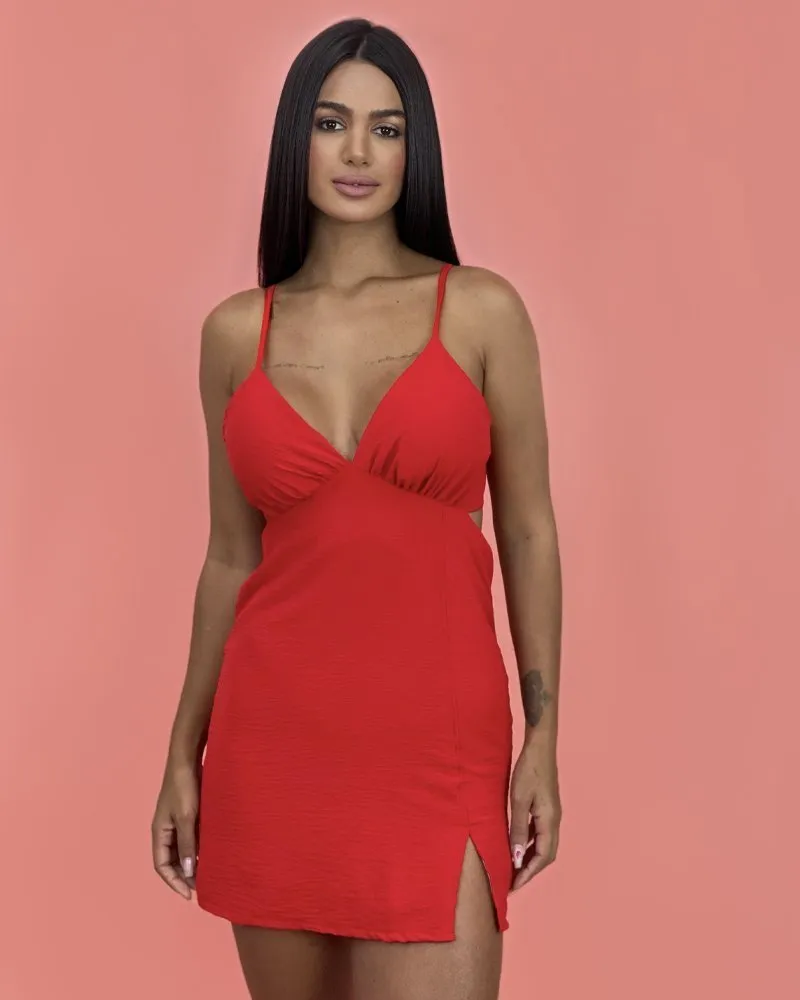 Vestido Elisângela - Vermelho