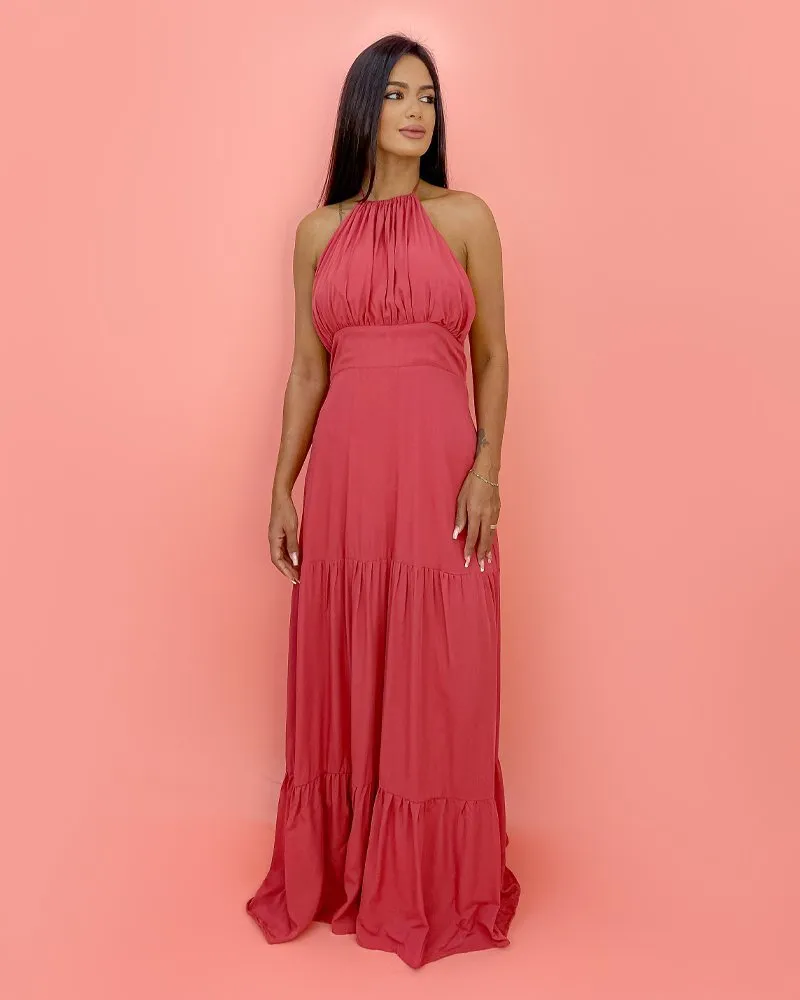 Vestido Janaína - Rosê