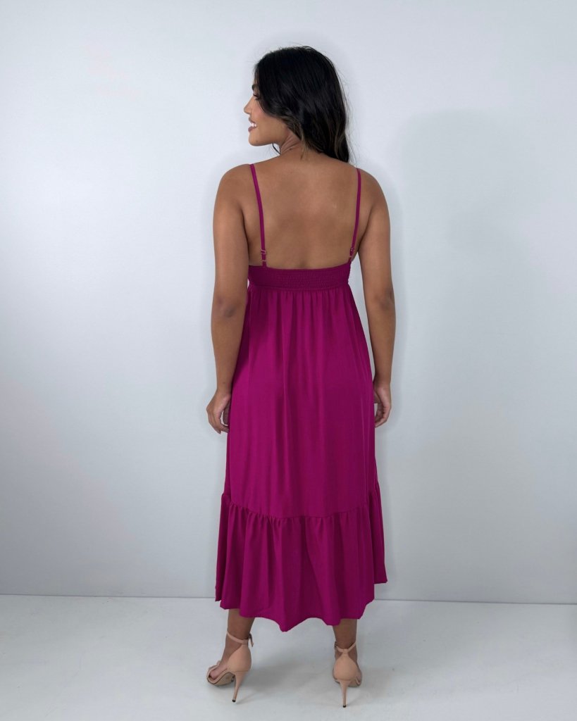 Vestido Beatriz - Cereja