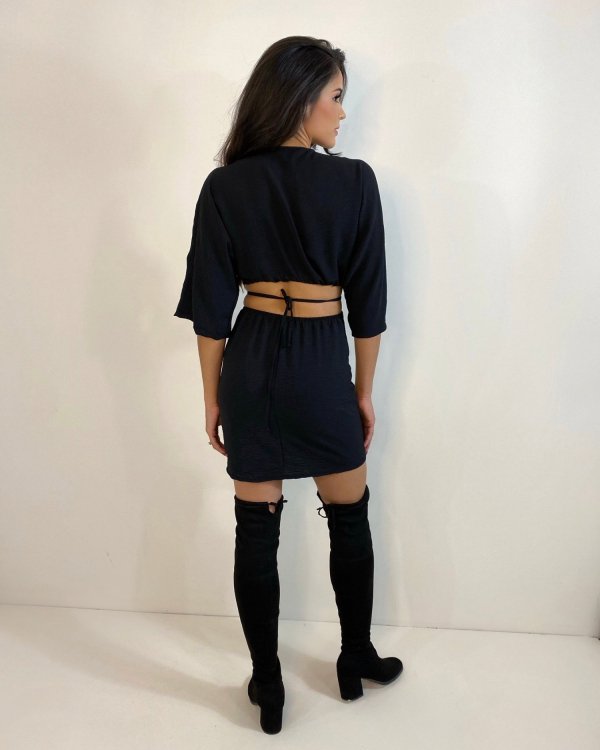 Vestido Cibele Curto - Preto - Imagem 3