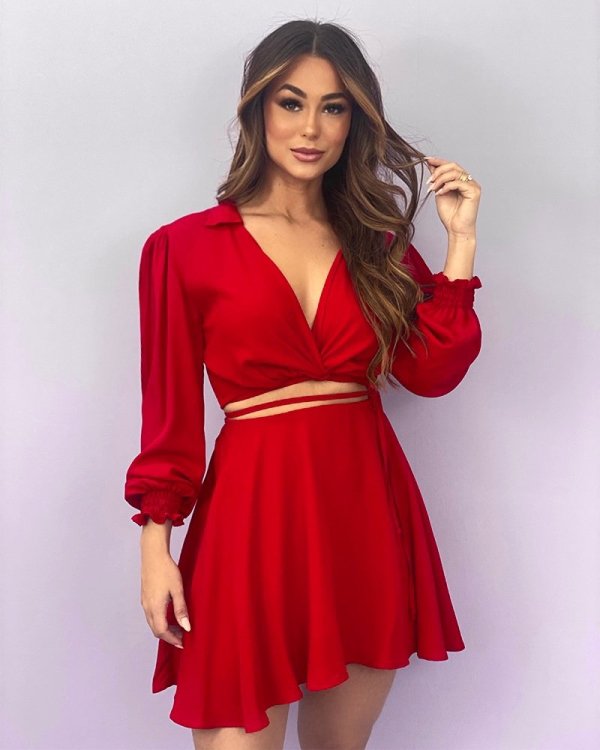 Conjunto Jaqueline - Vermelho - Imagem 3