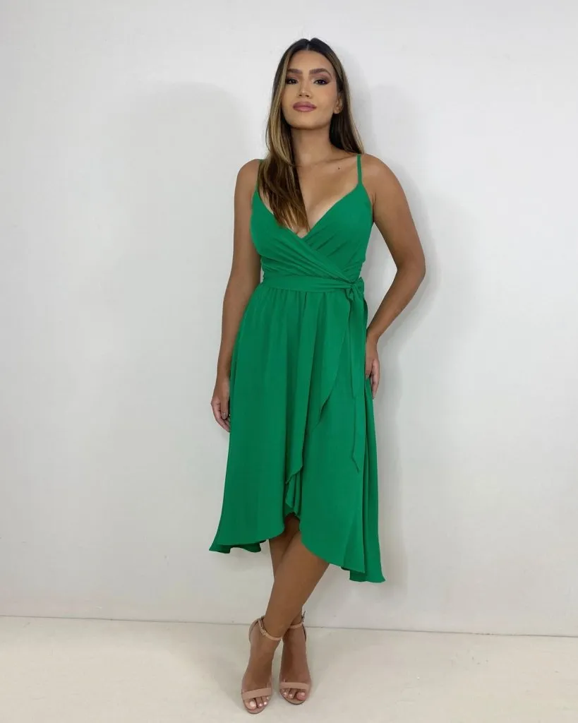 Vestido Hermione - Verde Bandeira
