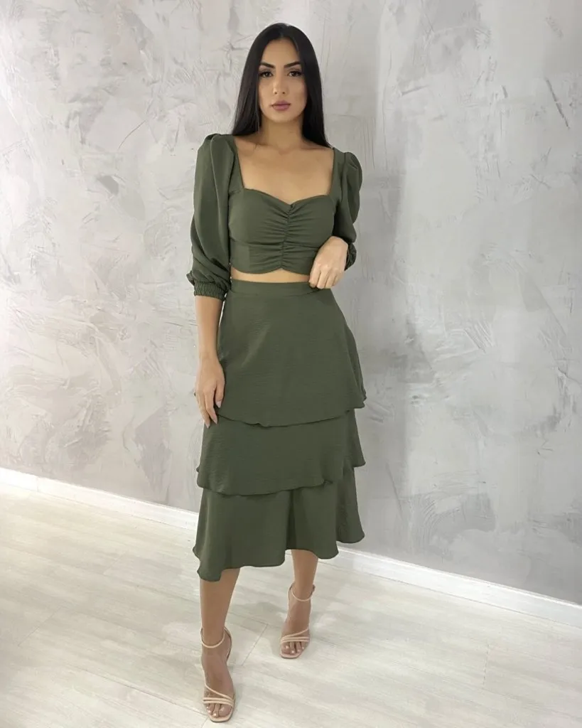 Conjunto Olga - Verde Militar