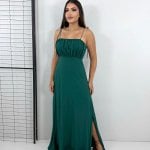 Vestido Drica Longo - Verde Amazônia