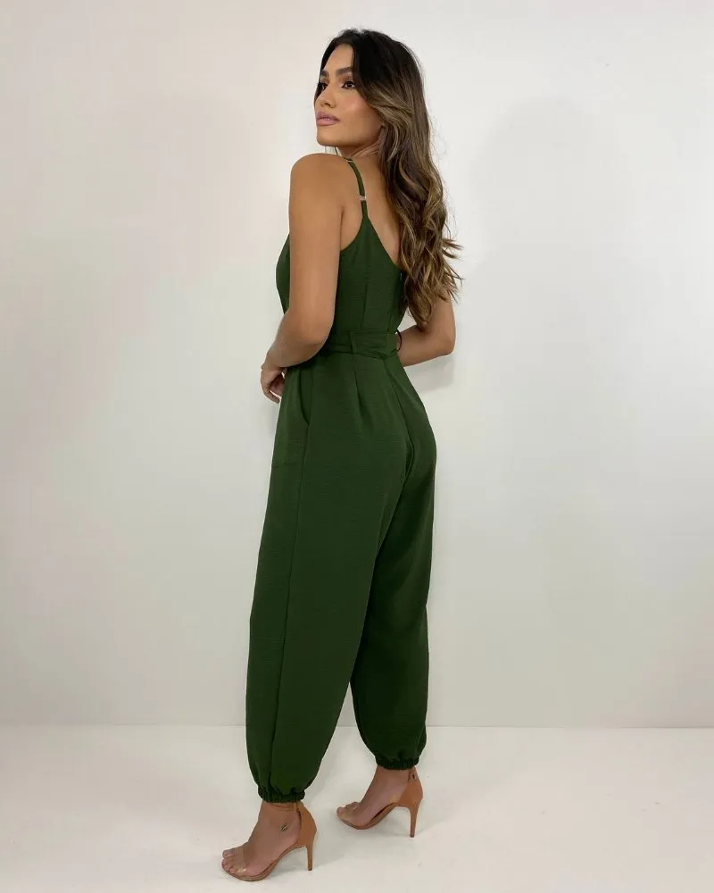 Macacão Sônia - Verde Militar