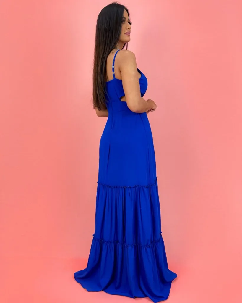 Vestido Laise - Azul Royal