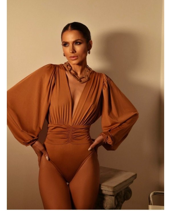 Body Heloísa -  Caramelo - Imagem 2