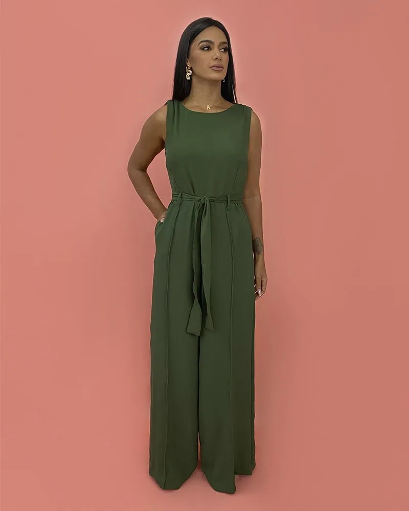 Macacão Celina - Verde Militar
