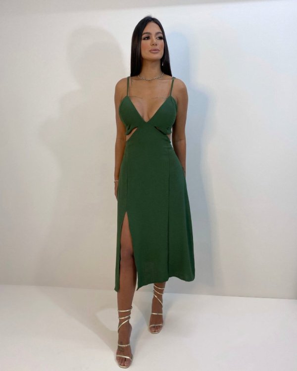 Vestido Kelly - Verde Militar - Imagem 5