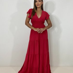 Vestido Laís Longo - Vermelho - Image 3