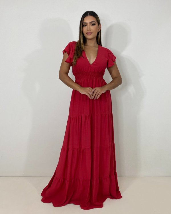 Vestido Laís Longo - Vermelho - Imagem 3