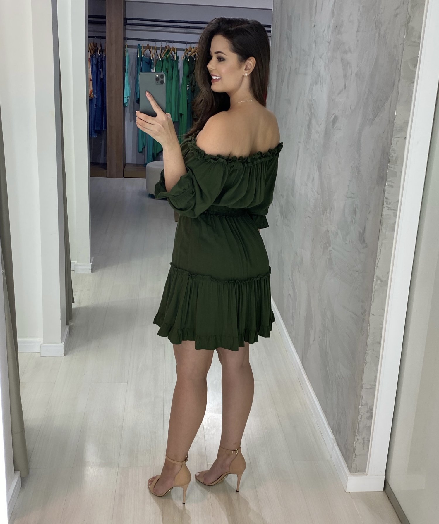 Vestido Jordana - Verde Militar - Image 2