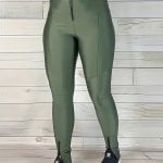Calça Prada - Verde - Zíper na Barra