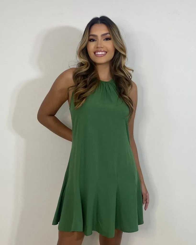 Vestido Regina - Verde Militar